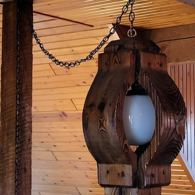 1960's Brutalist Hanging Lamp