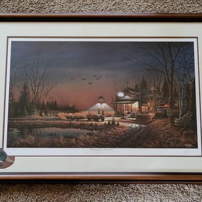 Signed Terry Redlin Print "Welcome To Paradise"