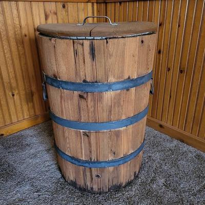 Rustic Wooden Keg Hamper