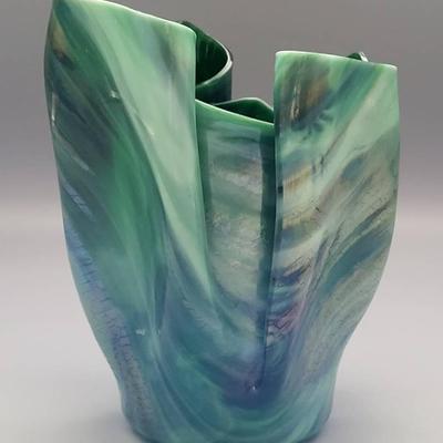 Signed Art Glass Vase