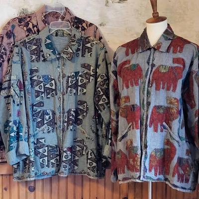 Appliqued Artful Elephant Shackets