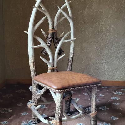 Rustic Faux Antler Chair