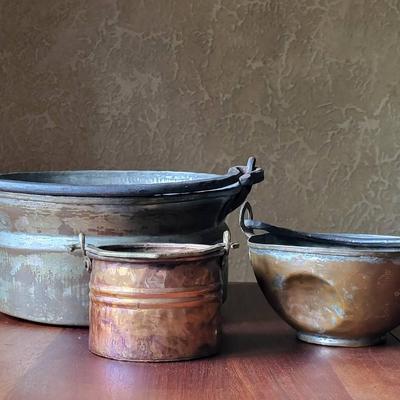 Copper Pot Trio