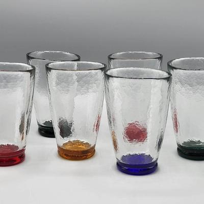 Blown Textured Glass Tumblers