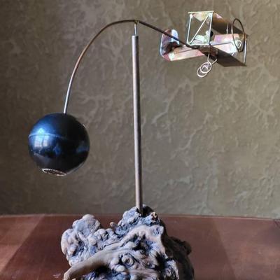 Copper Kinetic Biplane Art