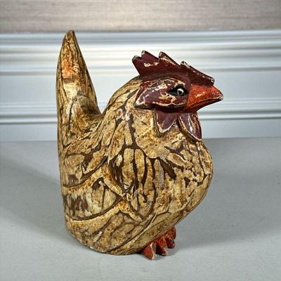 DECORATIVE CHICKEN STATUE | h. 8 in.
