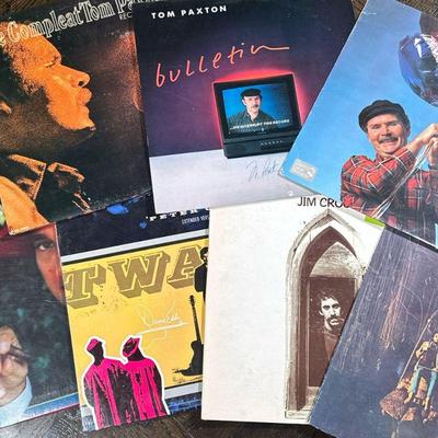 (7pc) TOM PAXTON & OTHER VINYL RECORDS | "Vinyl record albums including: Tom Paxton ""The Marvellous Toy & Other...
