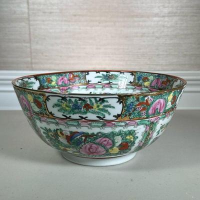 FAMILLE ROSE BOWL | h. 5.5 x dia. 12 in.
