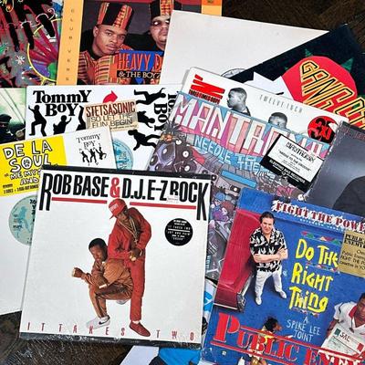 (14pc) EARLY HIP-HOP VINYL RECORDS | "Including: Heavy D & The Boyz ""We Got our Own Thang"" Gang Starr...