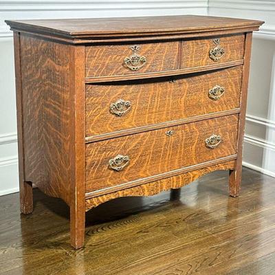 CHEST OF DRAWERS | Having 2 split-width drawers over 2 full width drawers - h. 33 x w. 40 x d. 21 in.
