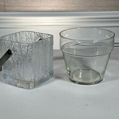 GLASS BUCKET & FLOWER POT
