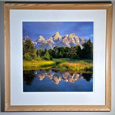 STUART RUGG MOUNTAIN PHOTOGRAPH | "24 x 24 in. Sight. Signed lower right - h. 35 x w. 35 in."
