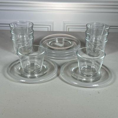 (13pc) GLASS AND DISH SET
