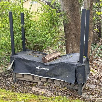 WOODHAVEN LOG HOLDER | h. 48 x w. 48 x d. 14 in.
