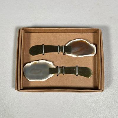 AGATE SPREADERS | In box - w. 5 x l. 7 in.

