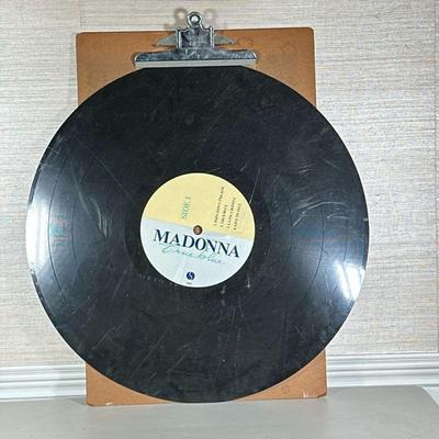 OVERSIZED MADONNA RECORD | h. 37 x w. 35 in.
