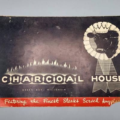 Mid Century Charcoal House Menu
