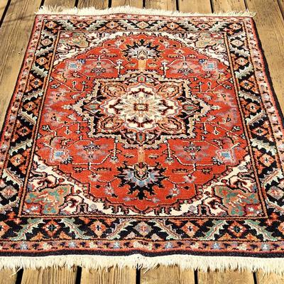 Hand Knotted Wool Pile Area Rug