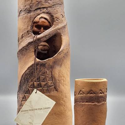 Lan Spurgers Clay Chimney Sculpture