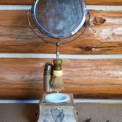 Antique Sheffield Shaving Stand and More