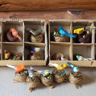 Birds Nests Christmas Tree Decorations 