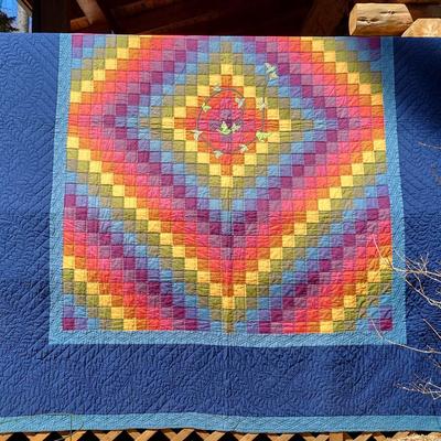 Amish Trip Around the World Quilt
