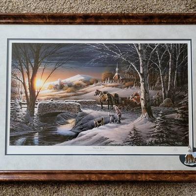 Signed Terry Redlin Print "Almost Home"
