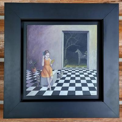 Surrealist Original Painting on Canvas