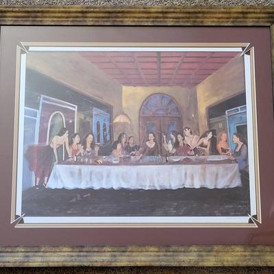 La Primera Cena Signed Elvira Print