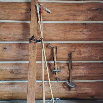 Vintage Withington Ski and Poles