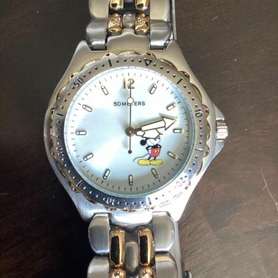 Mickey Mouse Sport Two Tone Bracelet Men’s Watch (DS-548)