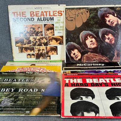 THE BEATLES  LP Vinyl Records Plus A Paul McCartney Solo Album