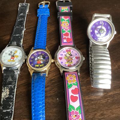 Assorted Mickey And Minnie Watches