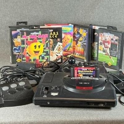 Sega Genesis 16 Bit Gaming Console With 3 Controllers And Games
