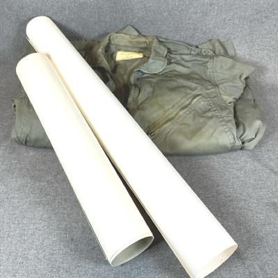 Vietnam War Era US Air Force Coverall, Flying Man’s K-2B Size Small Short & 2 Fighter Jet Posters