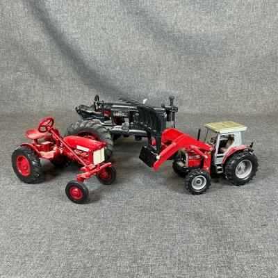 Die Cast Replica Farmall Tractor, Farmall Cub And Massey Ferguson Tractors