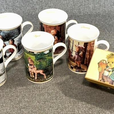 5 M I Hummel Collectible Mugs And Music Box