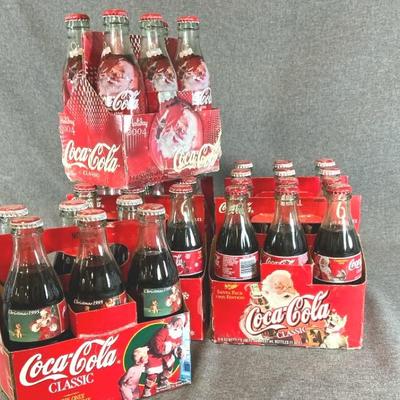 Coca Cola Christmas Collector Bottles 