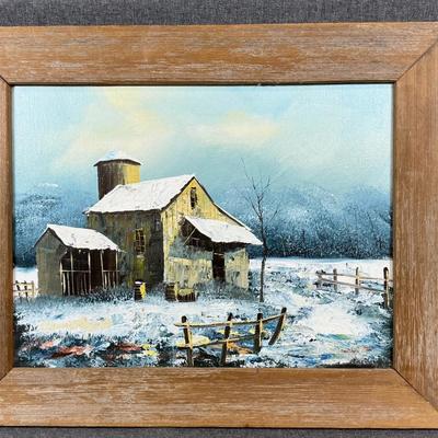 Old Barn Painting
