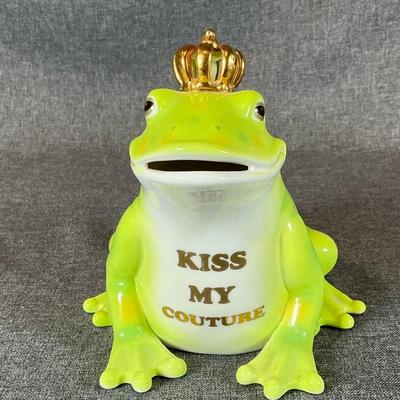 Vintage Juicy Couture Kiss My Couture Ceramic Frog