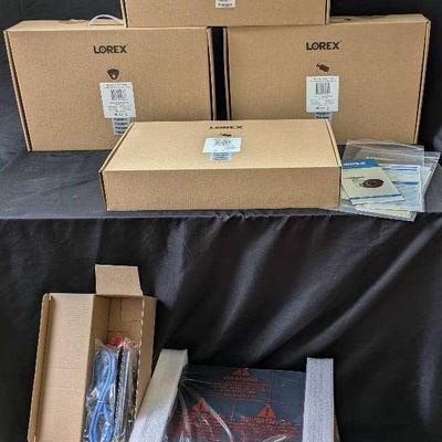 Lorex Bullet Cameras- 4 Boxes & Connections (HD DVR & More)