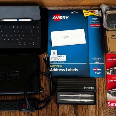 Office Supplies Including Apple Smart Keyboard