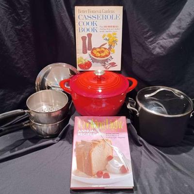 Kirkland Signature Pot, Cast Iron Dutch Oven With Lid & Indonesia Steamer Pot 