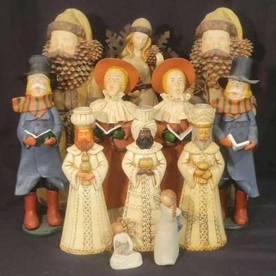Christmas Figurines Featuring Willow Tree