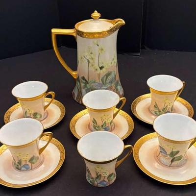 Hand Painted Cacilie Tea Set