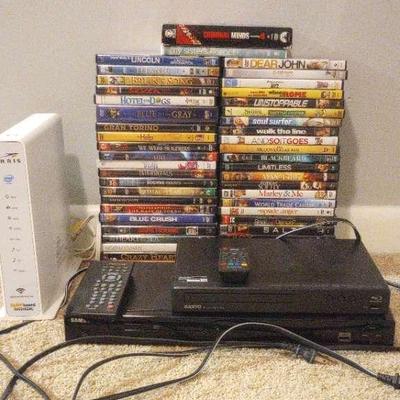 DVDs, Players, & Arris Surfboard Modem