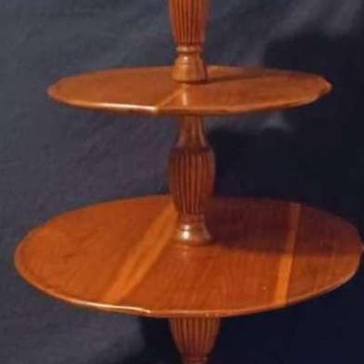 Triple-Tiered Pie Crust Table