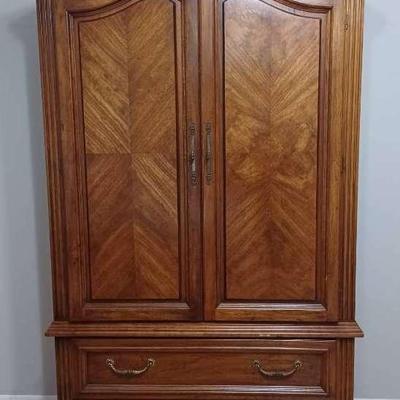 Vintage French/Country 2-Door Wooden Armoire