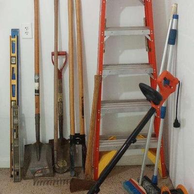 Hand Tools, Ladder, And Electric Edger 