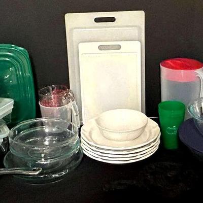 Kitchen Essentials Including Pyrex, Mikasa, Masters & More